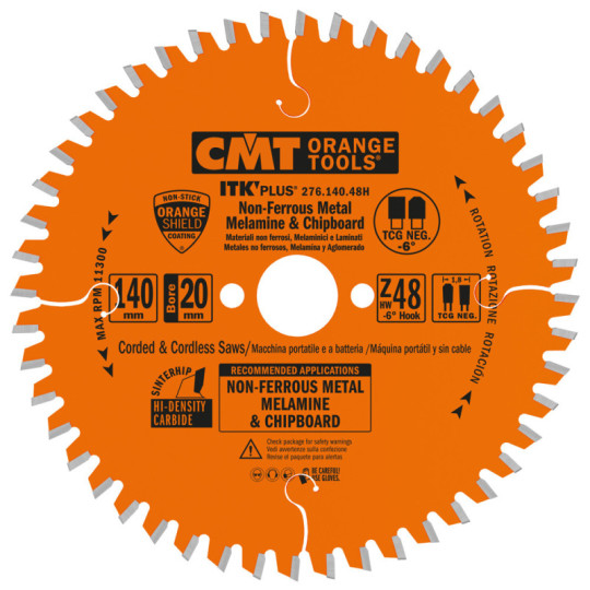 Piła tarcza ITK D140 B20 Z48 2/6/32,5 K1,8 P1,2 CMT 276.140.48H
