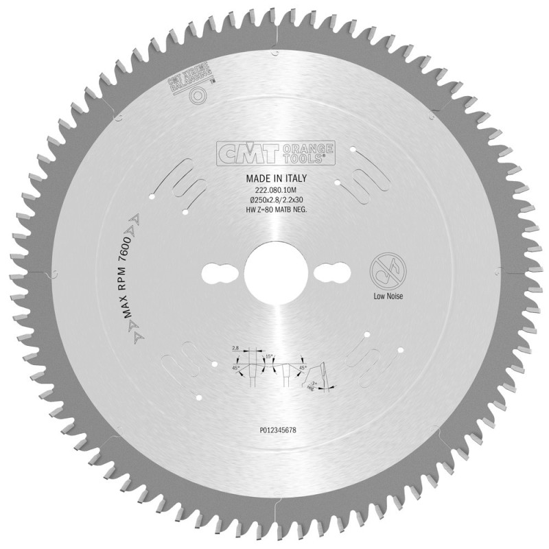 222.080.10M Piła tarcza do pleksiglasu CMT