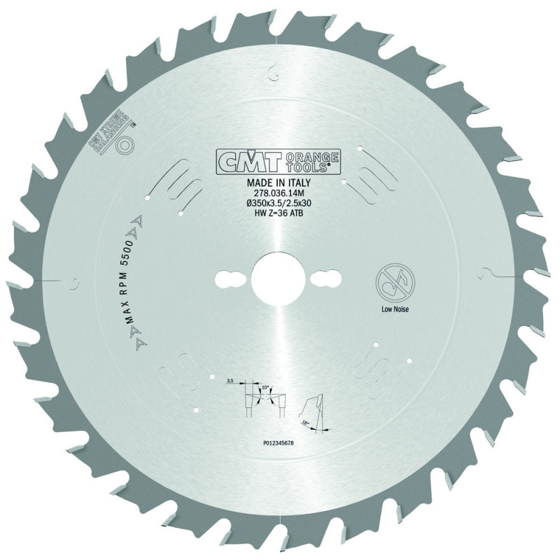 278.036.14M Piła tarcza do wielopił z ogranicznikiem posuwu CMT