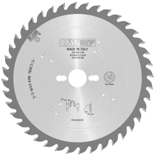 285.040.10M Piła tarcza do cięcia wzdłużnego CMT