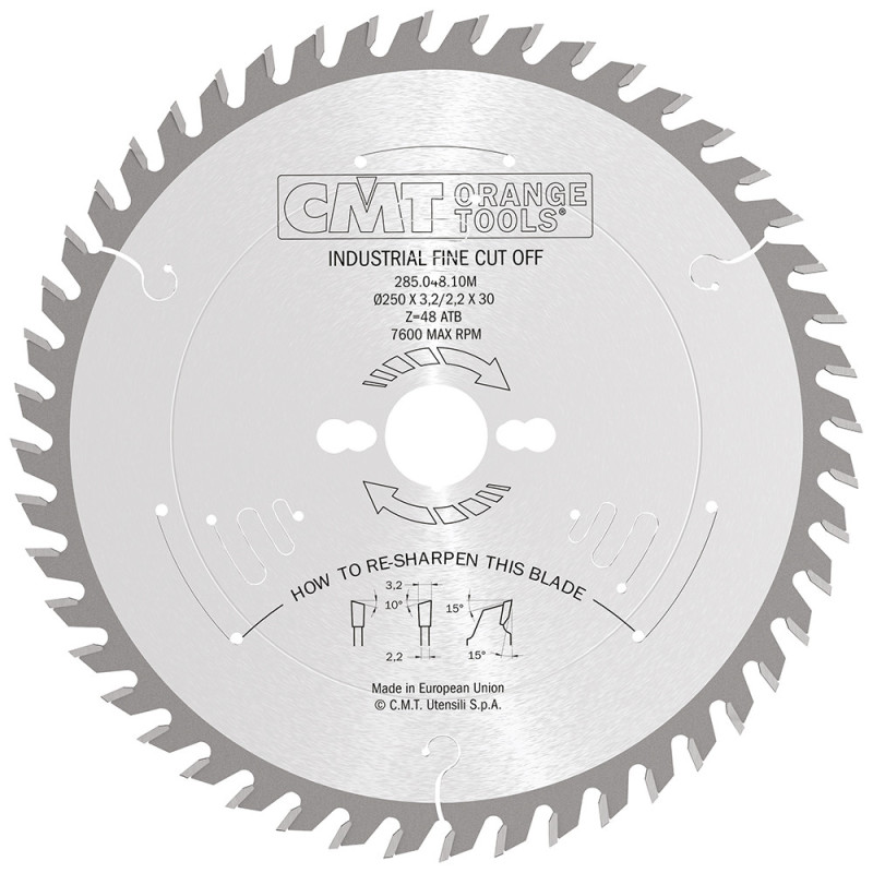 285.048.10M Piła tarcza do cięcia poprzecznego i wzdłużnego CMT