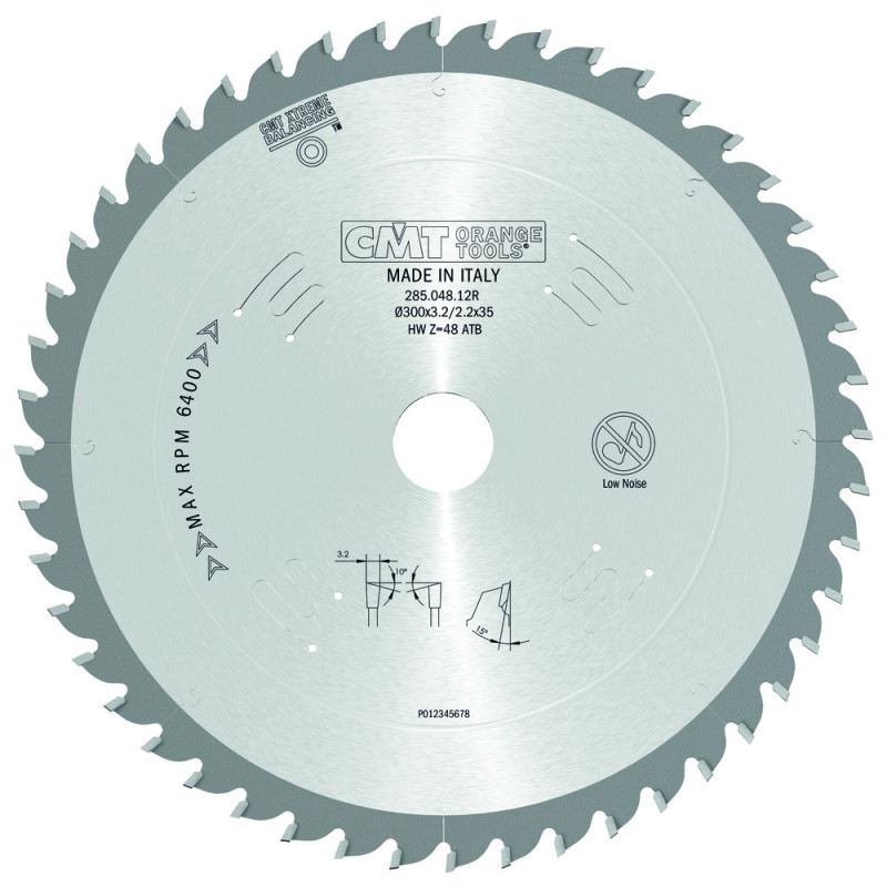 285.048.12R Piła tarcza do cięcia poprzecznego i wzdłużnego CMT