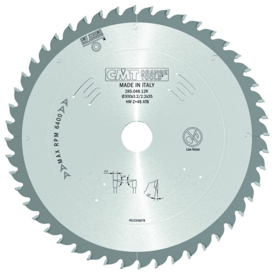 285.048.12R Piła tarcza do cięcia poprzecznego i wzdłużnego CMT
