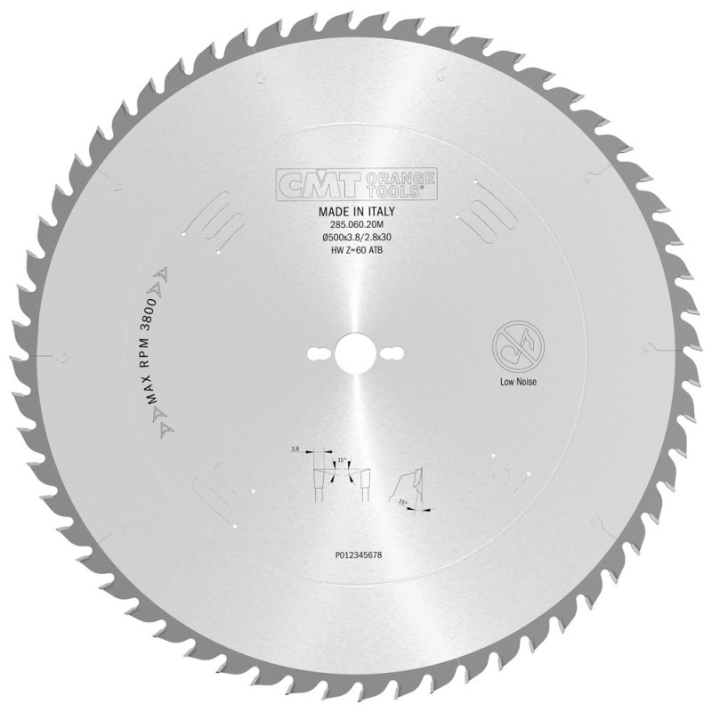 285.060.20M Piła tarcza do cięcia poprzecznego i wzdłużnego CMT