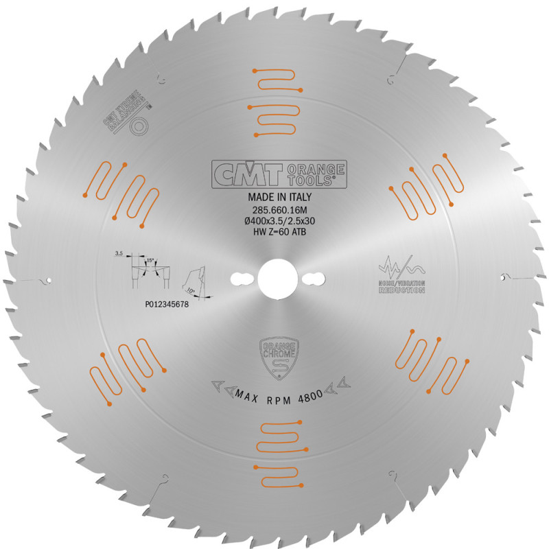285.660.16M Piła HM D-400 F-30 Z-60K-3,5/2,5COMBI3 CHROME CMT