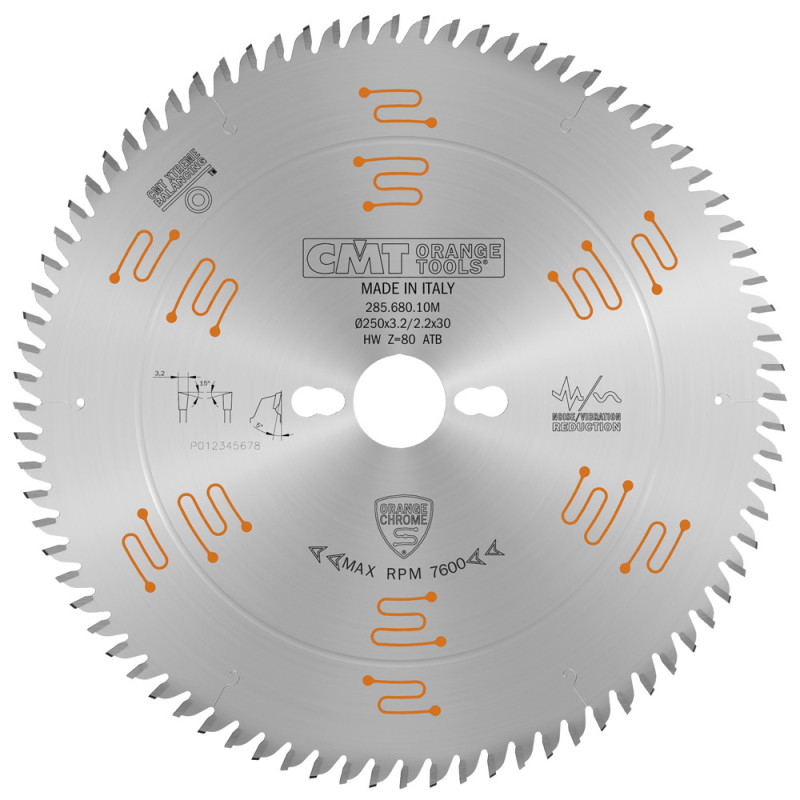 285.680.10M Piła HM D-250 F-30 Z-80K-3,2/2,2COMBI3 CHROME CMT