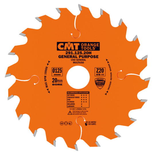 291.125.20H Piła tarcza uniwersalna do elektronarzędzi CMT