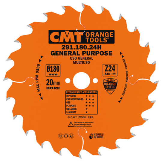 291.180.24H Piła tarcza uniwersalna do elektronarzędzi CMT