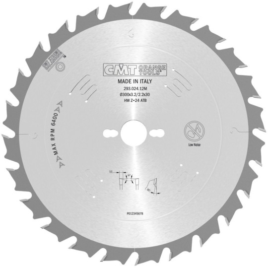 293.024.12M Piła tarcza do cięcia wzdłużnego CMT