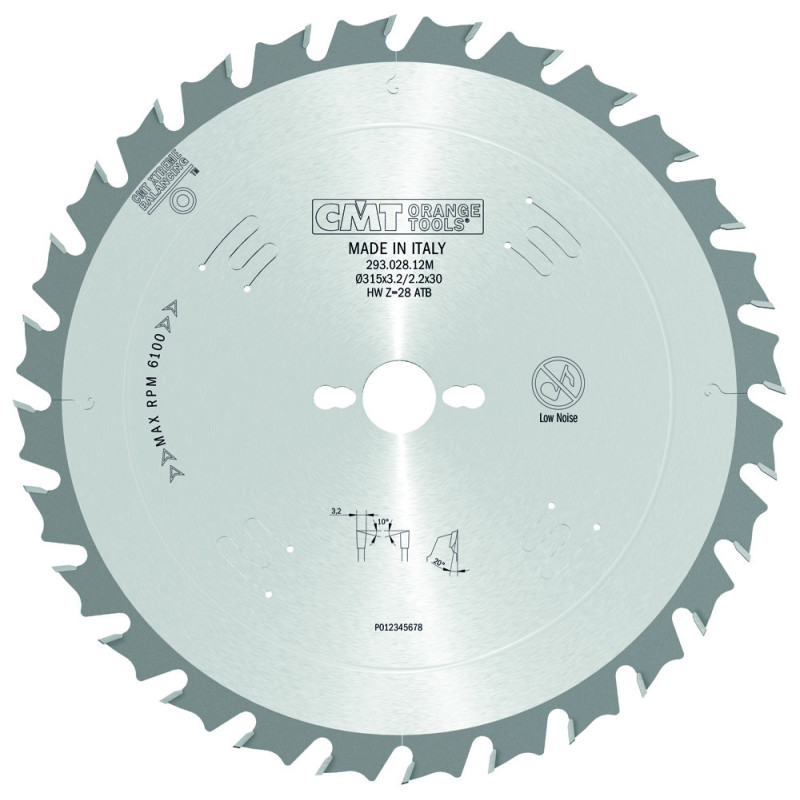 293.028.12M Piła tarcza do cięcia wzdłużnego CMT