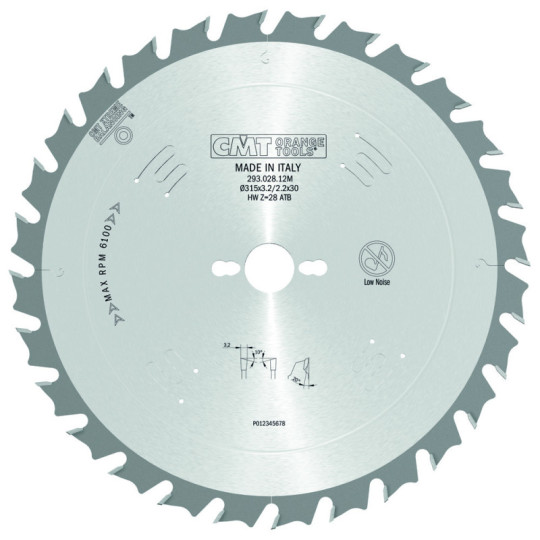293.028.12M Piła tarcza do cięcia wzdłużnego CMT