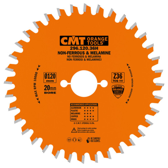 296.120.36H Piła tarcza do materiał&oacute;w nieżelaznych oraz płyt laminowanych CMT