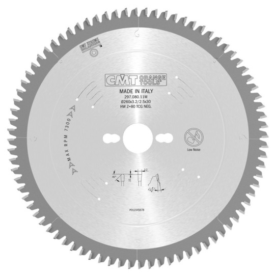 297.080.11M Piła tarcza do materiał&oacute;w nieżelaznych oraz płyt laminowanych CMT