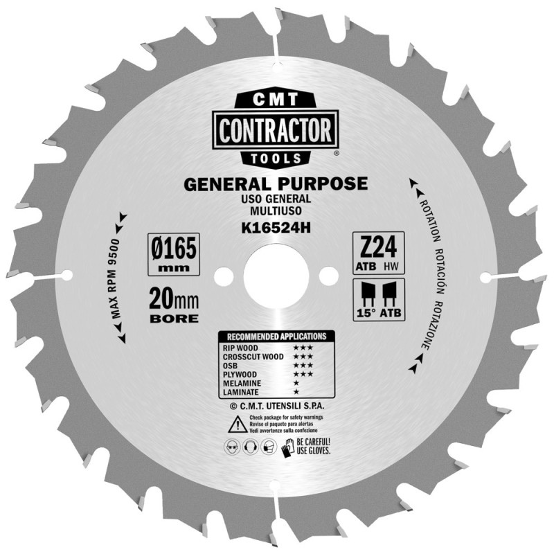K16524H Piła D-165 K-1,7/1,1 F-20 Z-24 ATB CMT