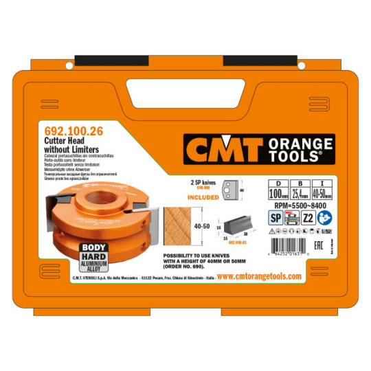 692.100.26 Głowica prosta bez ogranicznik&oacute;w CMT