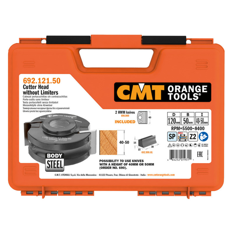 692.121.50 Głowica prosta bez ogranicznik&oacute;w CMT