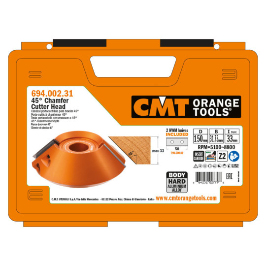 694.002.31 Głowica do skos&oacute;w 45 stopni CMT