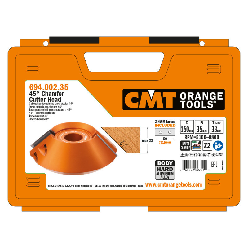 694.002.35 Głowica do skos&oacute;w 45 stopni CMT