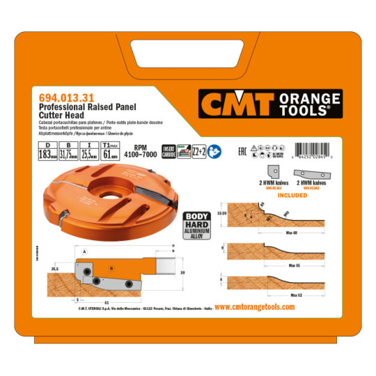 694.013.31 Głowica do płycin CMT