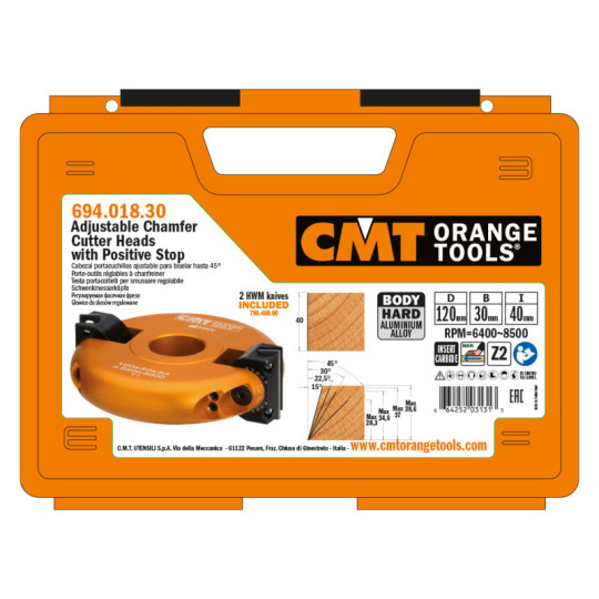 694.018.30 Głowica do skos&oacute;w regulowana CMT