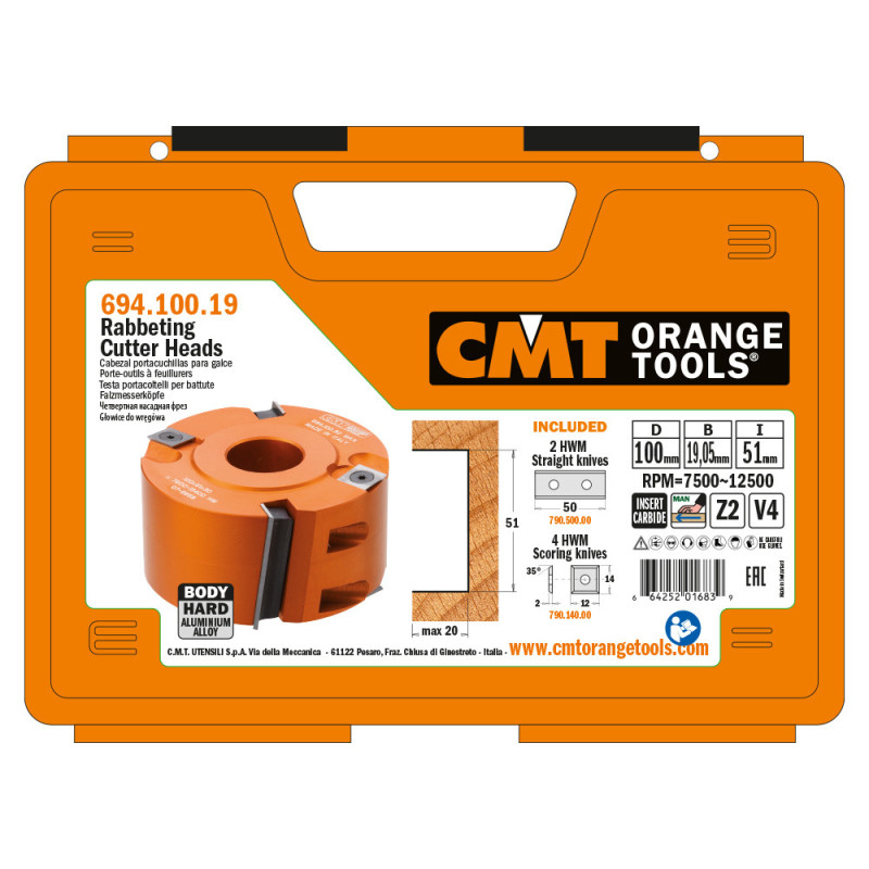 694.100.19 Głowica do wręg&oacute;w CMT