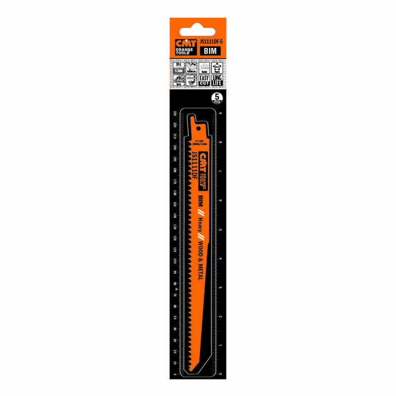 JS1111DF-5 Piła szablasta L 225 I 205 H 19 K 1,25 TS -4,3 5 szt. CMT