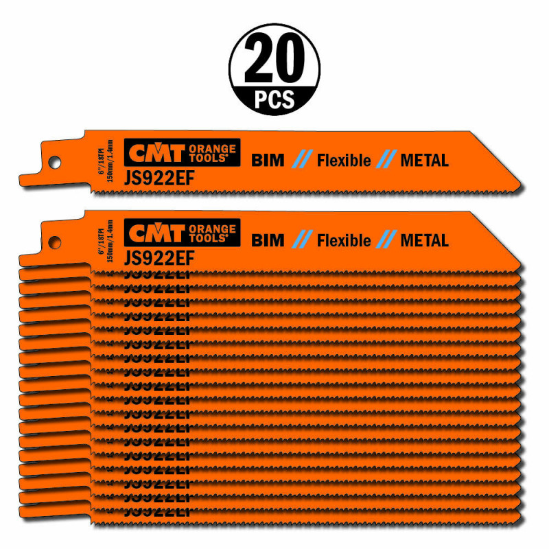 JS922EF-20 Piła szablasta L 150 I 130 H 19 K 0,90 TS -1,4 20 szt. CMT