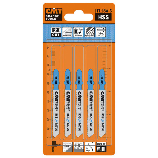 JT118A-5 Brzeszczot do metalu 5 szt. CMT