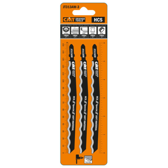 JT313AW-3 Brzeszczot do miękkich materiał&oacute;w 3 szt. CMT