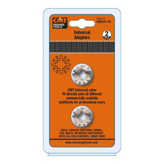 OMA31-X2 OMA31 zestaw 2 uniwersalnych adapter&oacute;w do brzeszczot&oacute;w oscylacyjnych CMT