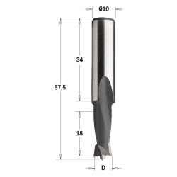 Wiertło nieprzelotowe krótkie
