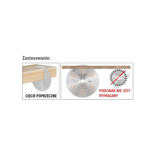 283.080.10M Piła tarcza do cięcia paneli dwustronnie laminowanych CMT