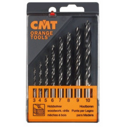 Zestaw wierteł do drewna 8 sztuk z HS