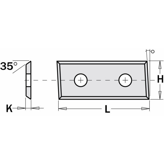 Płytka HM 28,3x12x1,5mm KCR08 4-ostrz. ITA TOOLS 1283127