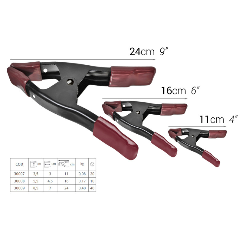 P30009 Ścisk sprężynowy metalowy PIHER 8,5 cm P30009 Ścisk sprężynowy metalowy PIHER 8,5 cm