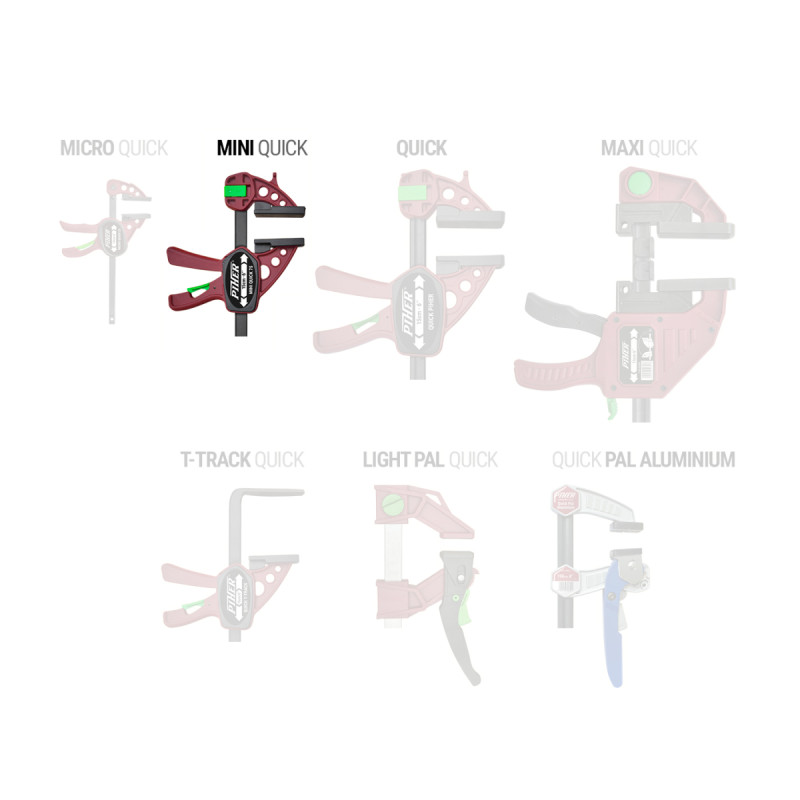 P52415 Ścisk stolarski QUICK-MINI PIHER 15 cm