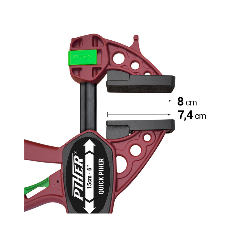 P52615 Ścisk stolarski QUICK-EXTRA PIHER 15 cm