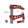 P61200 Ścisk stolarski / spawalniczy MAXIPRESS R PIHER 200 cm