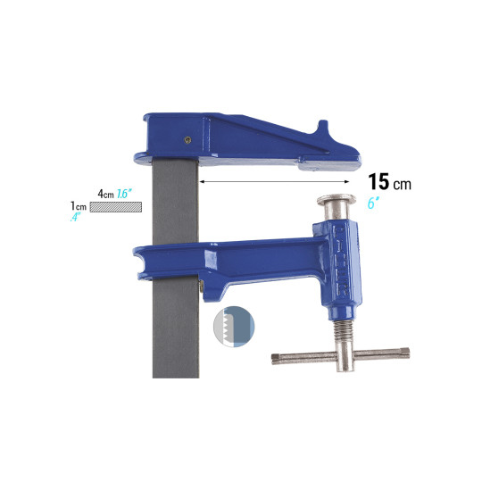 P05300 Ścisk tłokowy BLUE LINE R-300 cm PIHER 300 cm