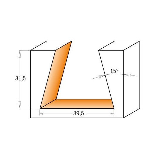 Frez do połączeń na „jaskółczy ogon” 15 stopni – system Arunda Frez do połączeń na „jaskółczy ogon” 15 stopni – system Arunda