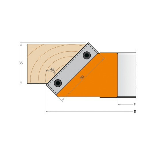 Głowica do skosów 45 stopni Głowica do skosów 45 stopni