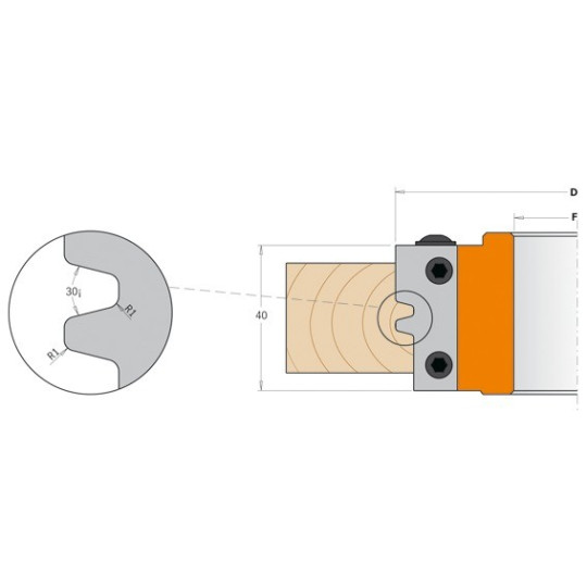Głowica do połączeń odwrotnych