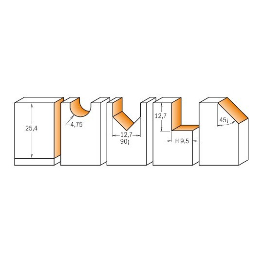 Zestaw frezów Zestaw frezów