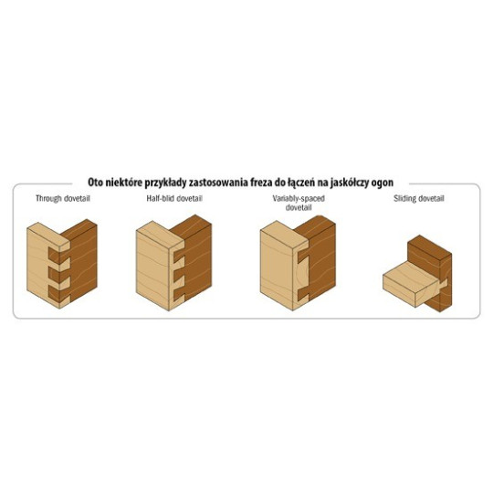 Frez do połączeń na „jaskółczy ogon”