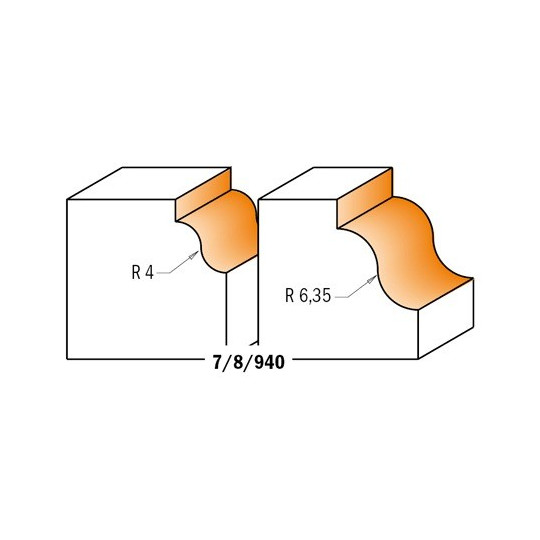 Frez z łożyskiem do profili rzymskich Frez z łożyskiem do profili rzymskich
