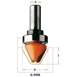 Frez literujący 60 stopni z łożyskiem