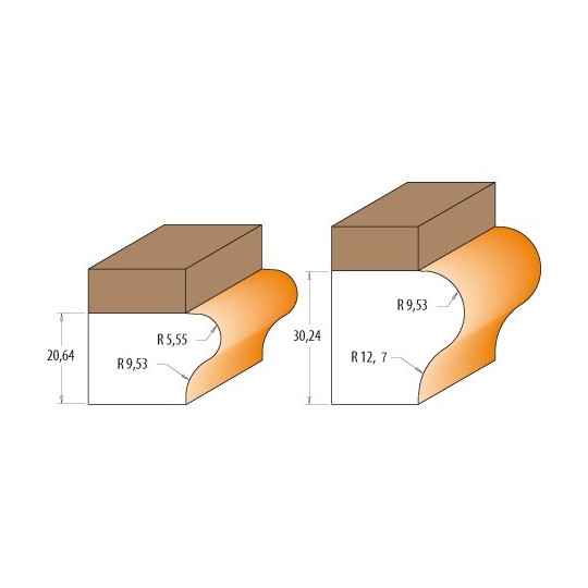 Frez do parapetów okiennych z łożyskiem Frez do parapetów okiennych z łożyskiem