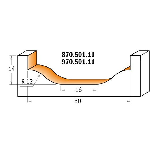 870.501.11 Frez dekoracyjny CMT