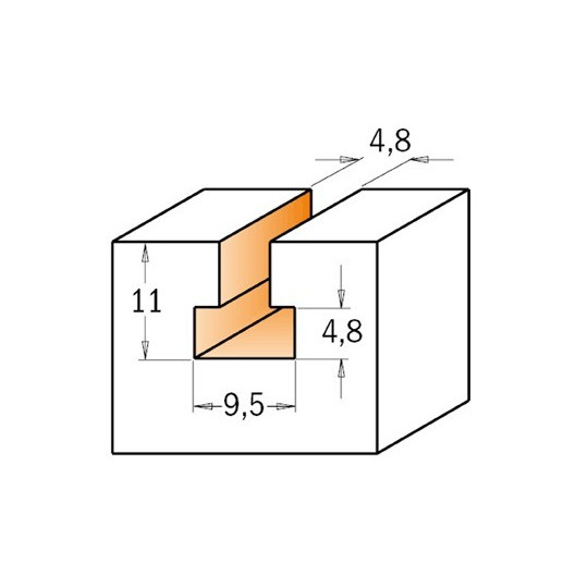 Frez do otworów pod zamek Frez do otworów pod zamek