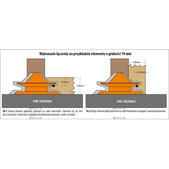 Frez do połączeń kątowych Frez do połączeń kątowych